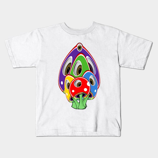 Fungi Kids T-Shirt by Zenferren